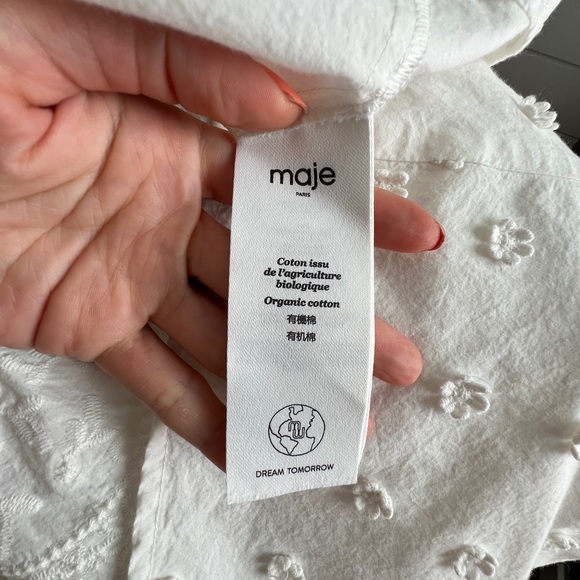 Maje White Embroidered Dress - Picture 11 of 16